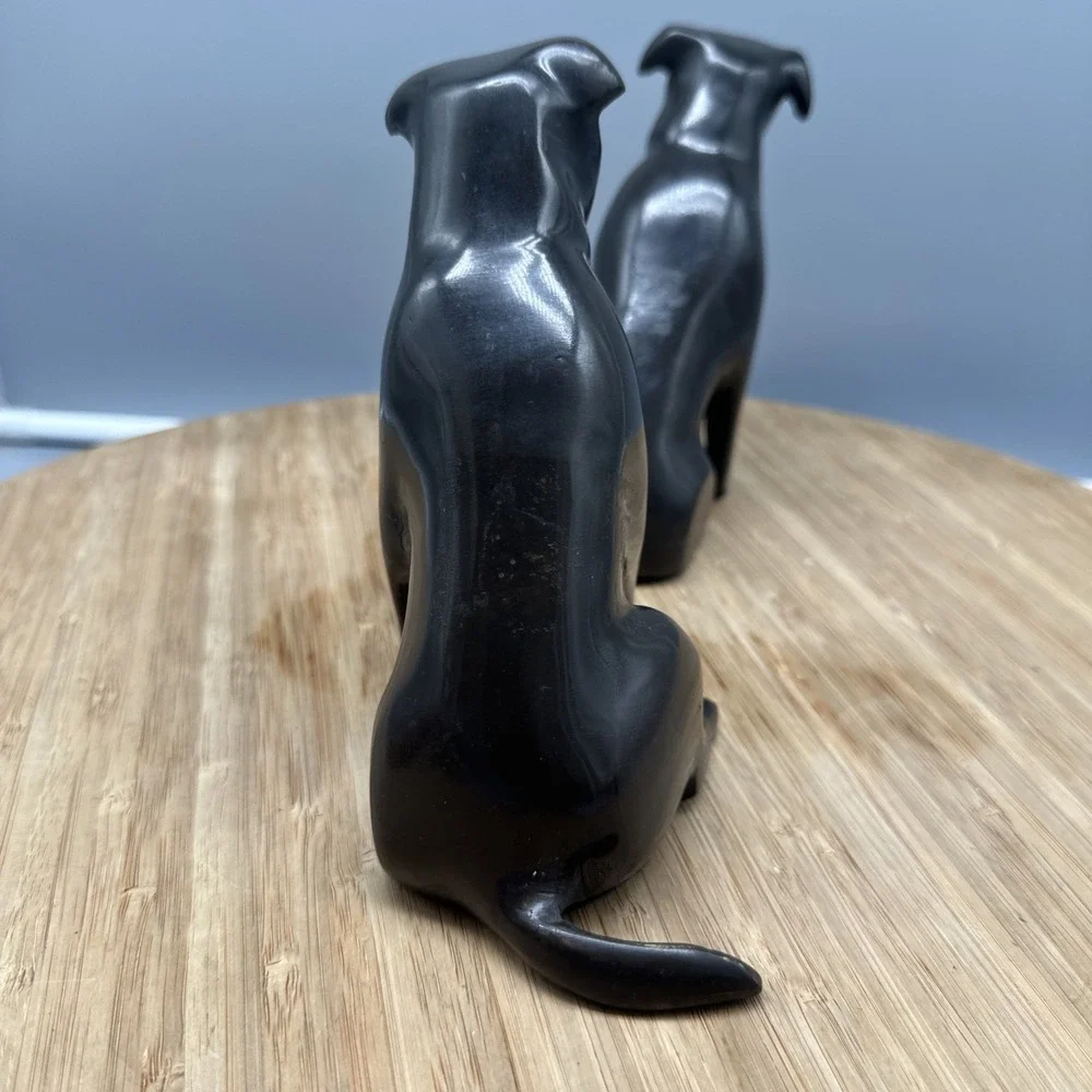 Restoration Hardware Cast Brass/Bronze Labrador Dog Retriever Bookends Sculpture